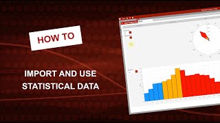 Meteodyn WT (2019) Tutorials: How to import and use statistical data in Meteodyn WT?