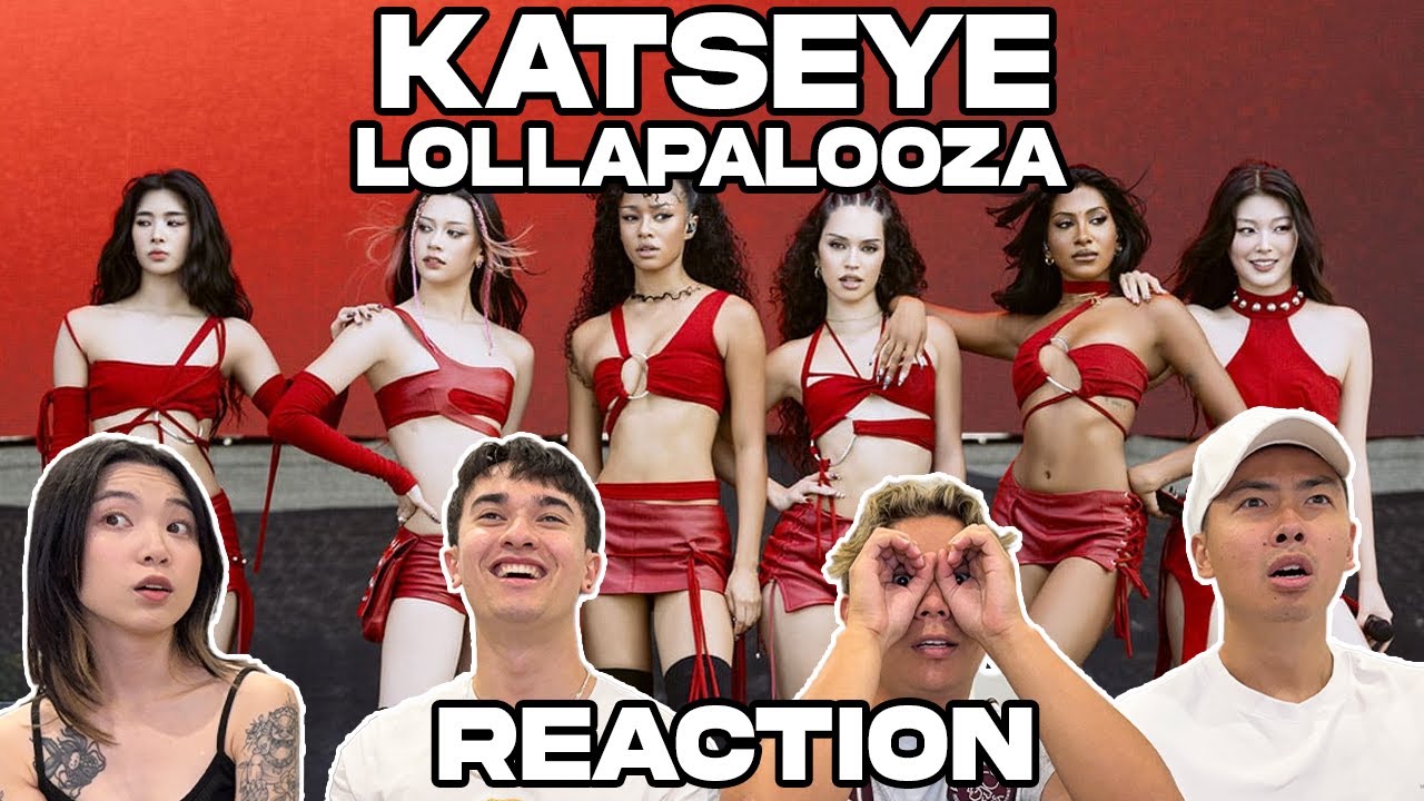 KATSEYE LOLLAPALOOZA 2025 FULL LIVE PERFORMANCE REACTION!