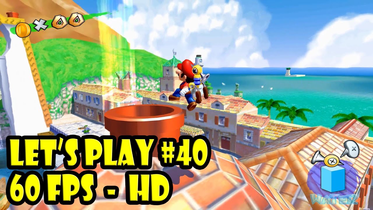 60 Fps Lets Play Super Mario Sunshine Part 40 Dolphin Hd Texture Pack 1080p Hd Gamecube