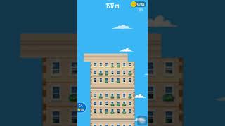 Rising Tower - Block Stack Up High Score 2,021 m