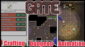 I improved the Dungeon, Crafting and Animations - Gate ARPG Devlog