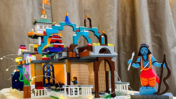 Making of Ayodhya Ram Temple from Lego. Shri Ram & Sita from modelling dough by Amazing Arnav. 🛕🏹