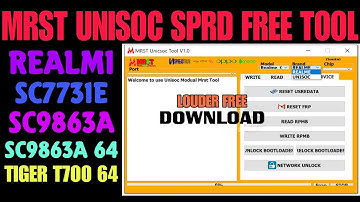 MRST Unisoc SPRD Tool With Loder Free Tool | Best Free Tool All Unisco Mobile | GSM HUB TEAM