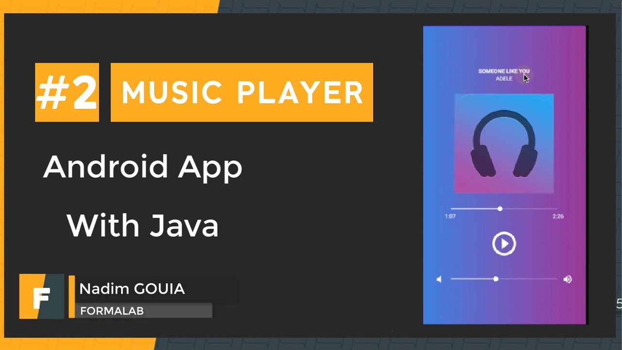 #2 Create Music Player Tutorial - Android Studio | Mediaplayer | تطبيق مشغل أغاني