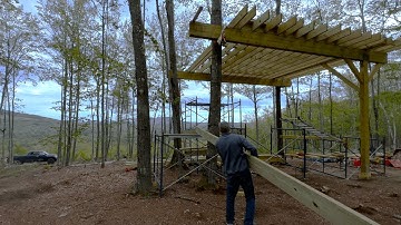 Installing the LAST Deck Joists for the Treehouse!