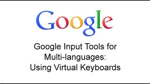 Google Input Tools: Virtual Keyboard