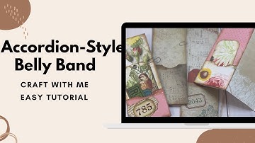 Create With Me - Accordion-Style Belly Band - Junk Journal Ephemera - Easy Tutorial - 6 x 6 paper