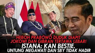 Download lagu HEBOH PRABOWO DUDUK DIAPIT JOKOWI DAN GIBRAN! ISTANA: KAN BESTIE.UNTUNG MEGAWATI DAN SBY TIDAK HADIR