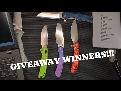 Giveaway Winners!!!!