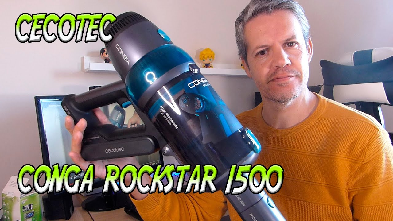 Cecotec Aspirador Vertical Conga Rockstar 1500 Ray Pure. 215 W, 12