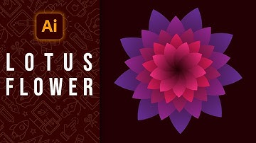 How to Create a Lotus Flower in Illustrator - Adobe Illustrator Tutorial | Magnet Academy