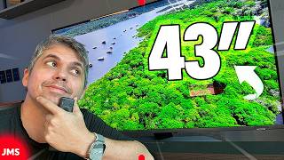 Testei a Smart AI TV 43 Samsung QLED 4K QN90D: Pequena e Muito Boa!