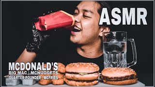 ASMR | MCDONALD’S - BIG MAC, QUARTER POUNDER, MCNUGGETS AND MCFRIES (NO TALKING) | EATING SOUNDS