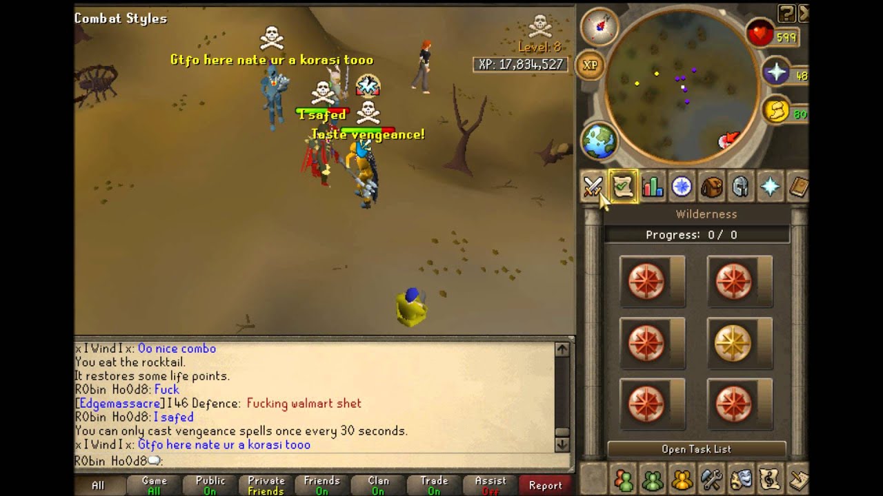 R0bin--Ho0d8 VS. Bonesaw Bamf (Fighting a Runescape PKing Legend) - YouTube