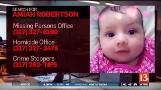 Search for missing Amiah Robertson continues | WTHR Coverage, March 2019