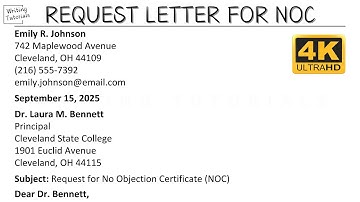 Hoe schrijf je een verzoekbrief voor een NOC-certificaat van geen bezwaar van de universiteit? St...
