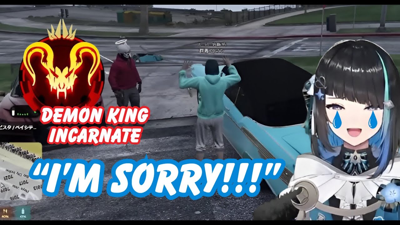 Gunjo Roman bumping into people's cars until she met the Demon King【Uniraid! Eng Sub】【GTA MADTOWN】