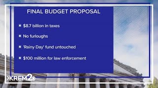Democrats say Washington's $77 billion budget proposal aims to protect K-12 education, essential ser