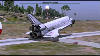 Space Shuttle attempted Landing at St. Barts! (X-Plane 10)