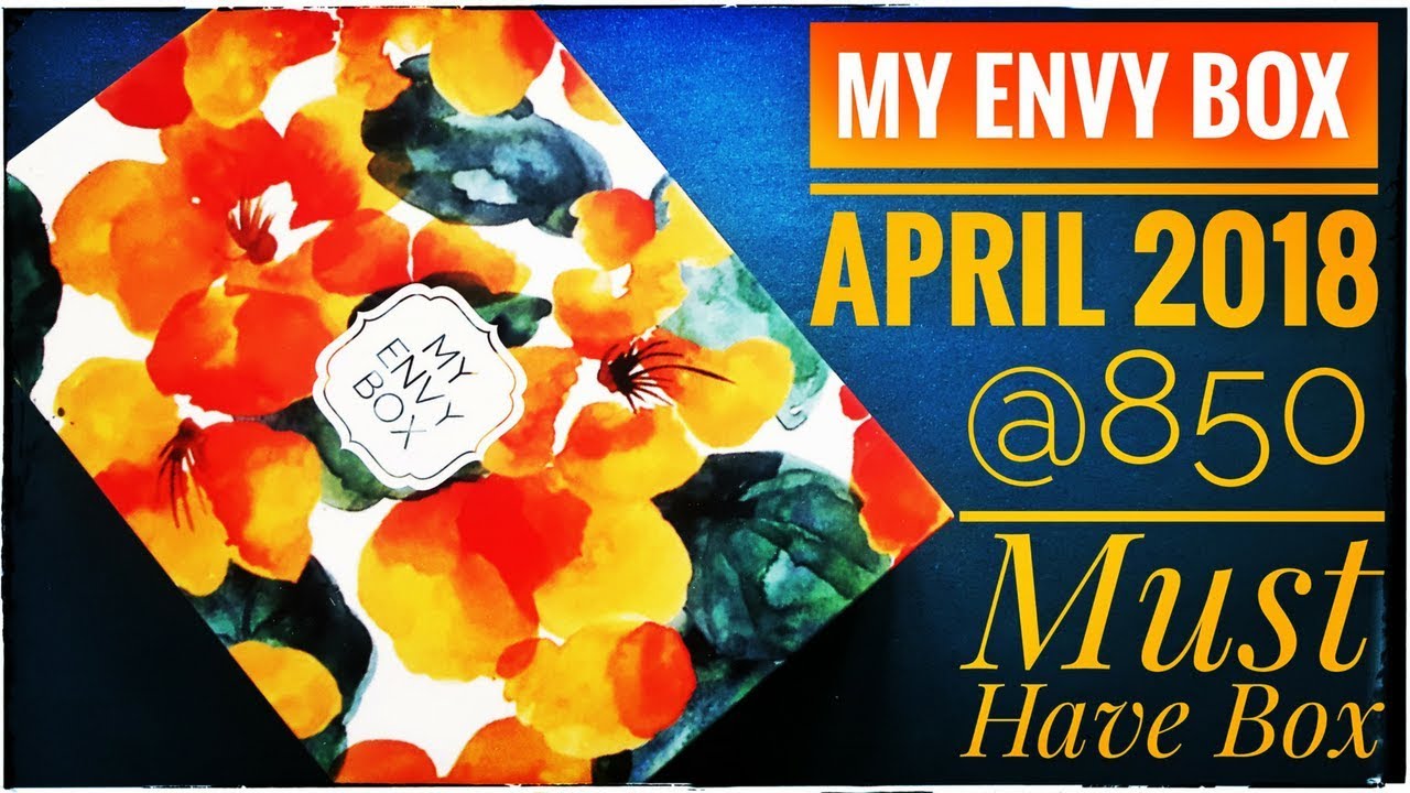 *Giveaway* My Envy Box April 2018 | Must Have Box | Coupon | 5 Products worth 3K | Unboxing & Review