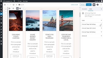 Basic Post Grid Settings in Navigation Pro theme