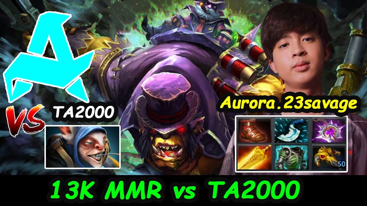 Aurora 23savage [Alchemist] 13K MMR vs Ta2000 [Meepo] Server EU Dota 2 ...