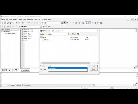 Assembly Language programming AT89C51: Add two 8 bit numbers and save the result in memory/port/reg.