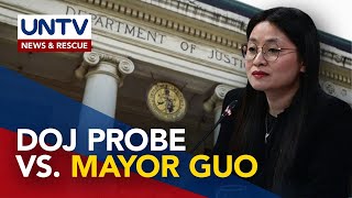 Doj Will Order Probe On Mayor Alice Guo Upon Request Of Senate