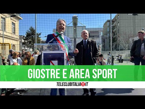 Inaugurata nuova piazza Gramsci a Giugliano con De Luca, appello a preservare l'area