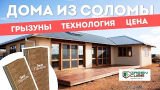 Экодом из соломенных панелей. Производство Green Cube, Казань