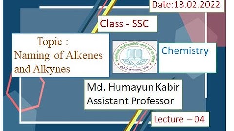 EUGSC - Class - SSC, Subject - Chemistry, Lecture - 04, Md. Humayun Kabir, Assistant professor