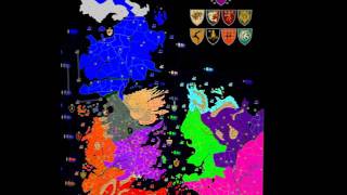 WarLight game: Game of Thrones- Diplomacy and Claims