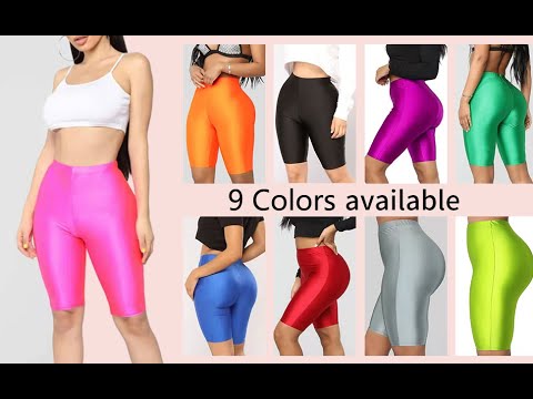 PESION Women's Active Biker Yoga Shorts/Pants, Sexy Spandex Boyshort #amazon