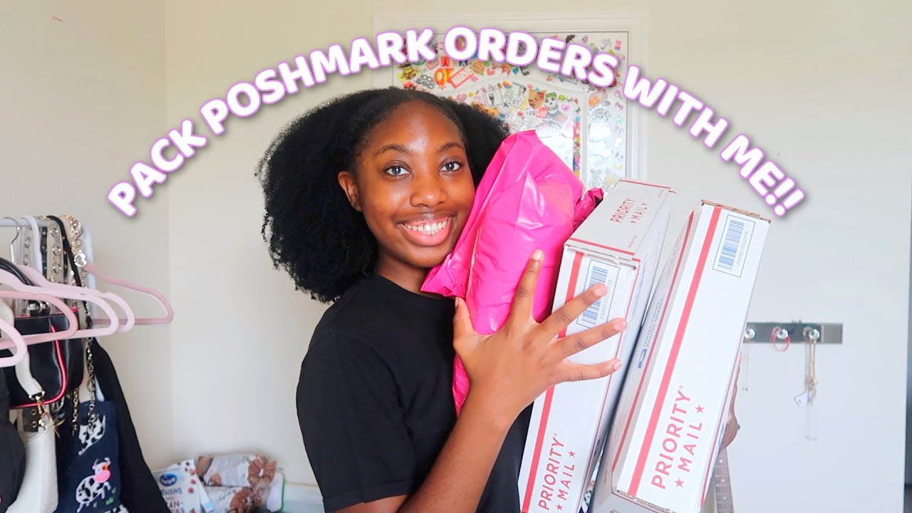 HOW I PACK AND LIST POSHMARK ORDERS!! YouTube