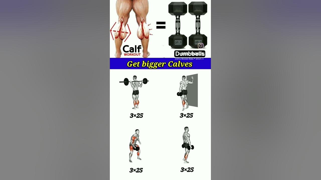 calves exercises at home with dumbbells calves reels workout 
