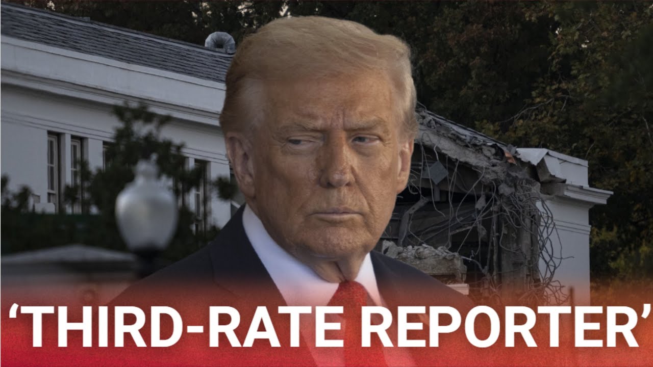 Enraged Donald Trump eviscerates ‘third-rate’ reporter after ballroom question Enraged Donald Trump eviscerates ‘third-rate’ reporter after ballroom question