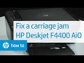 Fixing a Carriage Jam | HP Deskjet F4400 All-in-One Printer | HP