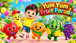 Details Yum Yum Fruit Parade 🍎🍌 | Healthy Fruits Song for Kids | Nursery Rhymes for Kids    #cartoon  Guide