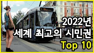 영국에서 평가한 2022년 세계 최고의 시민권 Top 10