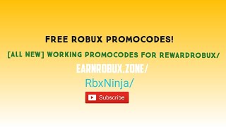 [ALL NEW] WORKING PROMOCODES FOR EARNROBUX.ZONE/RBXNINJA/REWARDROBUX
