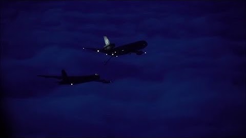 USAF B-52 Stratofortress flying to the Black Sea
