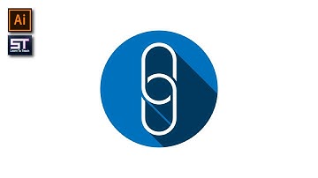 Flat Icon Long Shadow Logo Design Adobe Illustrator Tutorial