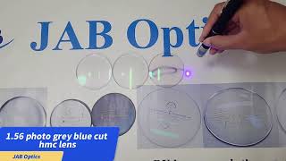 Testing 1.56 blue cut photogrey HMC lens from JAB Optics