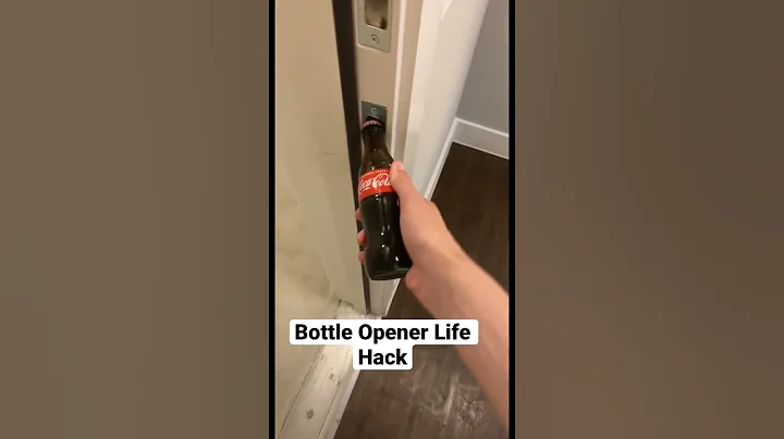 How To Open A Bottle Without A Bottle Opener!! #Shorts