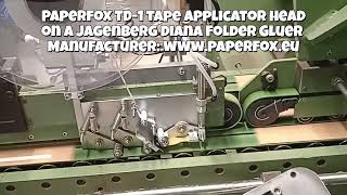 TD-1 taping head on a Jagenberg Folder Gluer