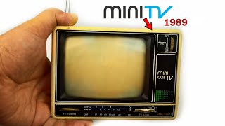 Restoration Mini Car TV produced in 1989 | Antique television restore  Restore old Mini TV