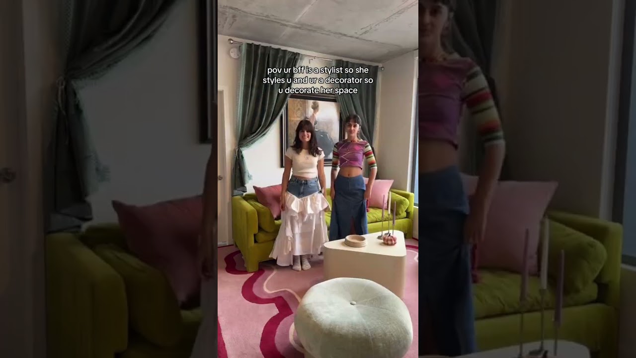 decorating my bffs living room 🤍