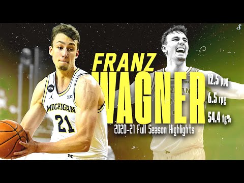 Franz Wagner Michigan 2020-21 Full Highlights | 12.5 PPG 6.5 RPG 54.4 FG%, All Big-Ten #Magic