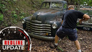 Unearthing our next project, a 1950 Chevy truck | Redline Update #23