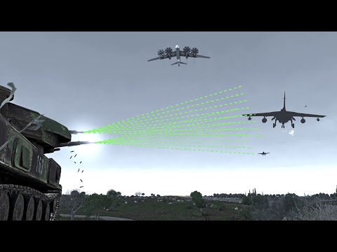 Anti-Air Tank Shot Down Incoming Fighter Jets - Russia vs Ukraine - Simulation - ArmA 3